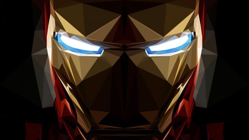 Iron Man Low poly Wallpaper