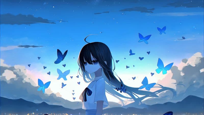 Sad girl Anime girl Wallpaper