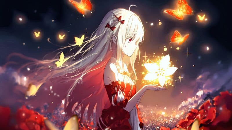 Anime girl 5K Wallpaper