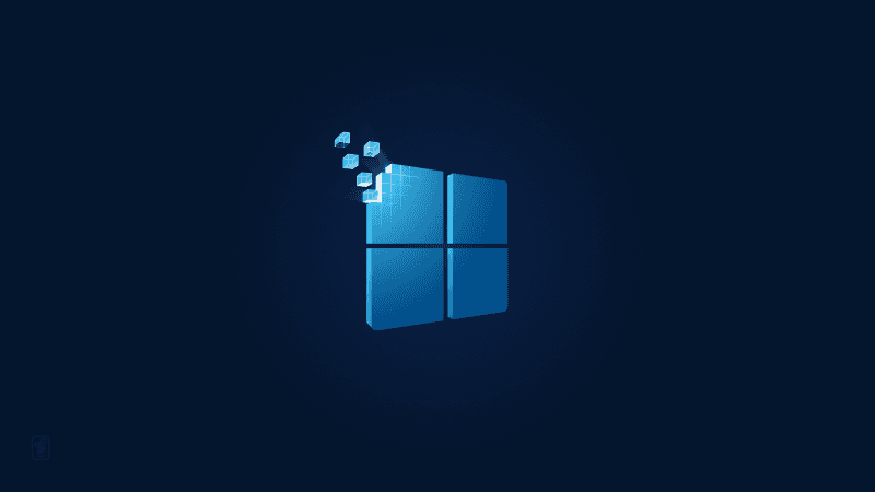 Windows 11 Dark blue Wallpaper