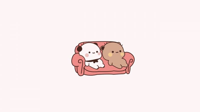 Milk bear Mocha bear Kawaii Wallpaper