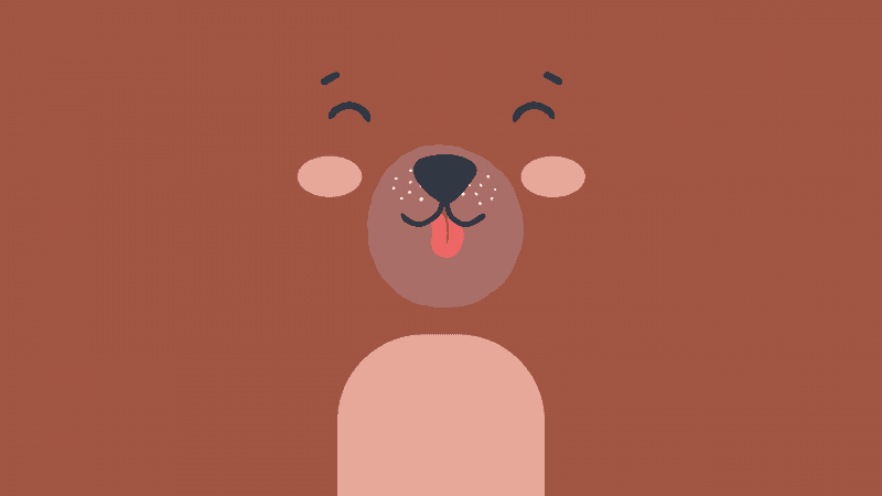 Cute Bear Brown aesthetic Wallpaper