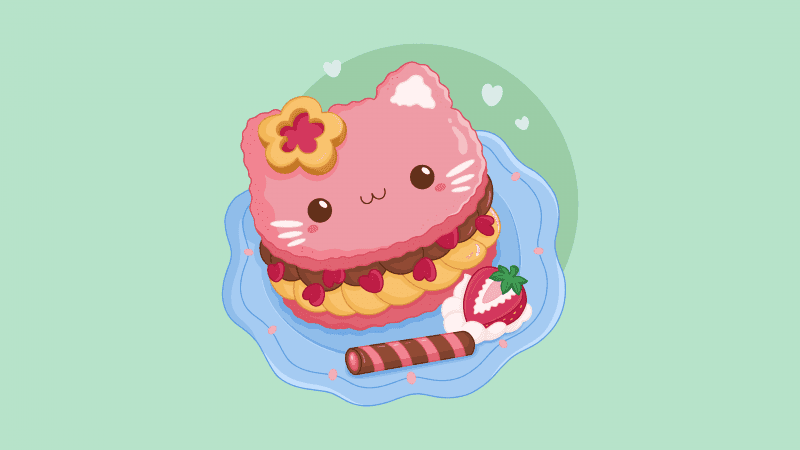 Cute food Kawaii food Wallpaper