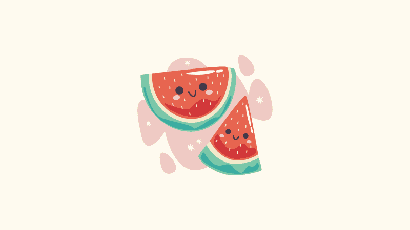 Kawaii Watermelon Kawaii food Wallpaper