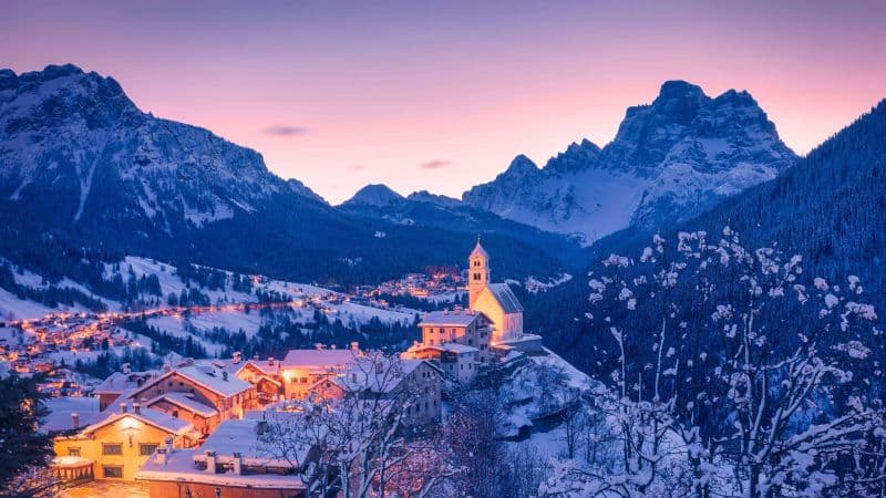 Colle Santa Lucia Winter Wallpaper