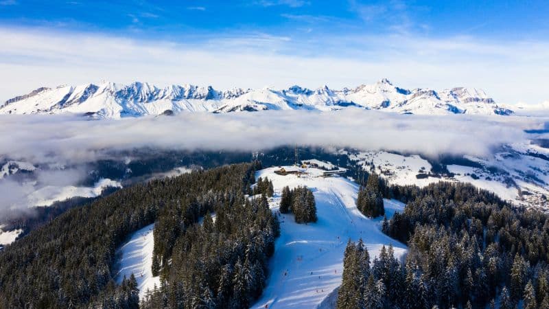 Alps mountains Winter Wallpaper