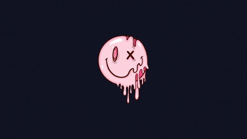 Drippy smiley Cute smiley Wallpaper