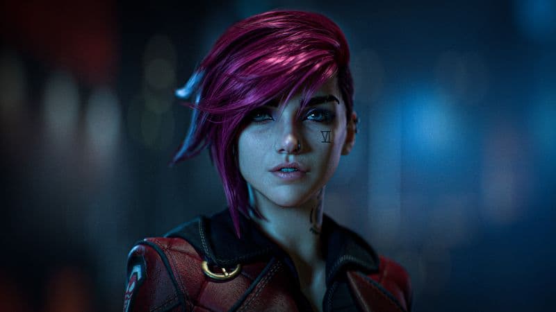 Vi (LoL) Cosplay Wallpaper