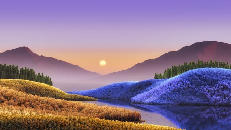 Dusk Landscape Wallpaper