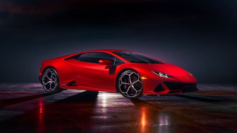 Lamborghini Huracan EVO Red cars Wallpaper