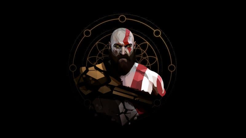 Kratos Minimalist Wallpaper