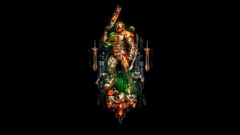 Doom Slayer AMOLED Wallpaper