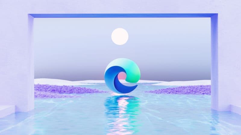 Microsoft Edge Moon Wallpaper