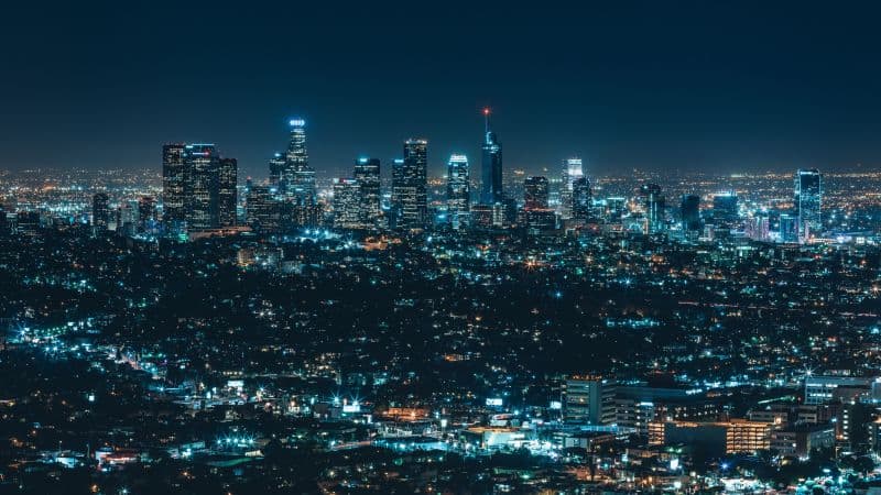 Los Angeles City Night City Wallpaper