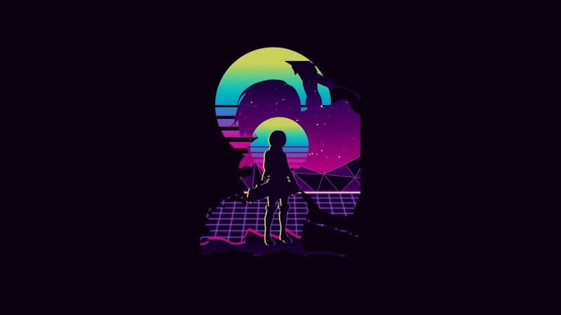 Armin Arlert Silhouette Wallpaper