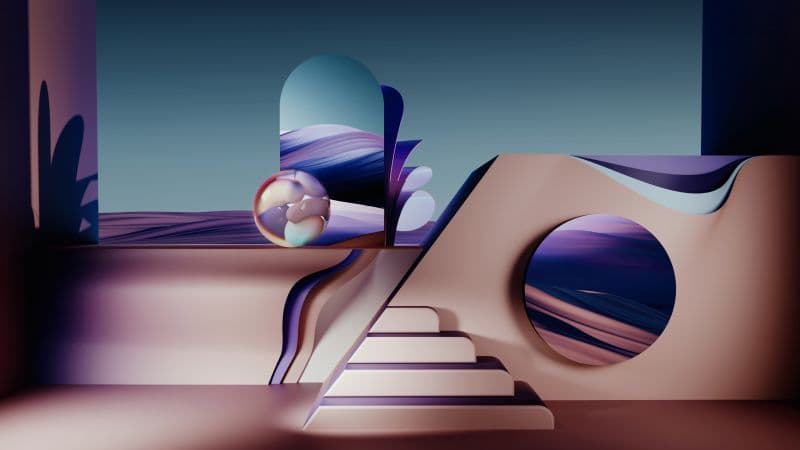 3D background Aesthetic Wallpaper