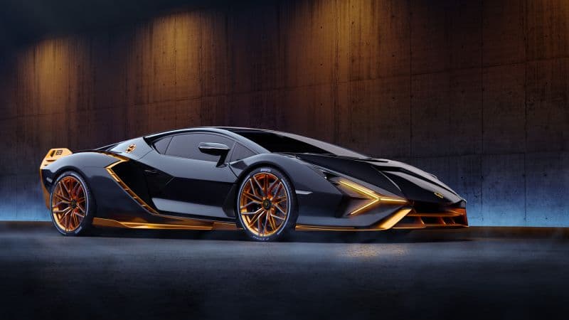 Lamborghini Sián FKP 37 Black cars Wallpaper