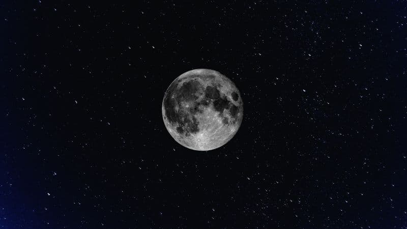 Moon Starry sky Wallpaper