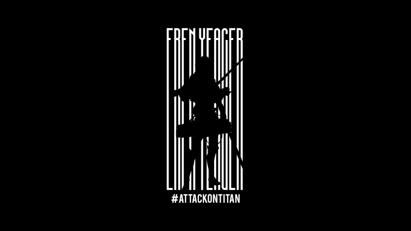 Eren Yeager Minimalist Wallpaper
