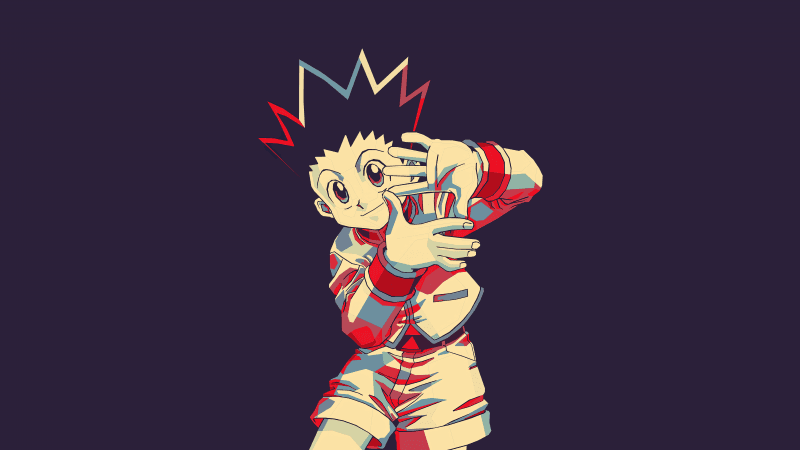 Gon Freecss Minimalist Wallpaper