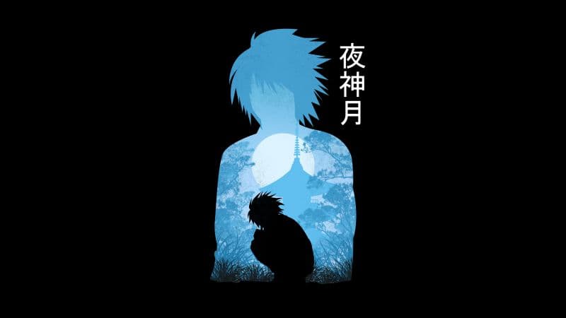 Light Yagami Black background Wallpaper