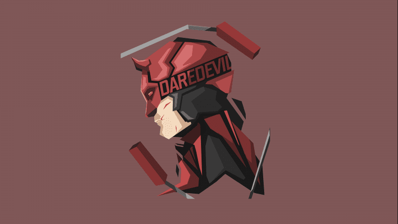 Daredevil Low poly Wallpaper