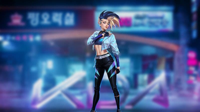 KDA Akali K-pop Wallpaper