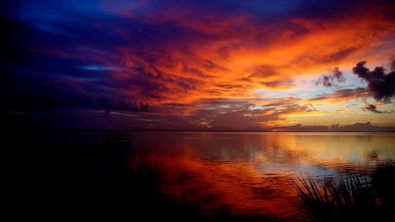 Sunrise Indian Indian River Wallpaper