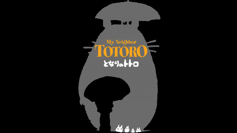 My Neighbor Totoro Black background Wallpaper