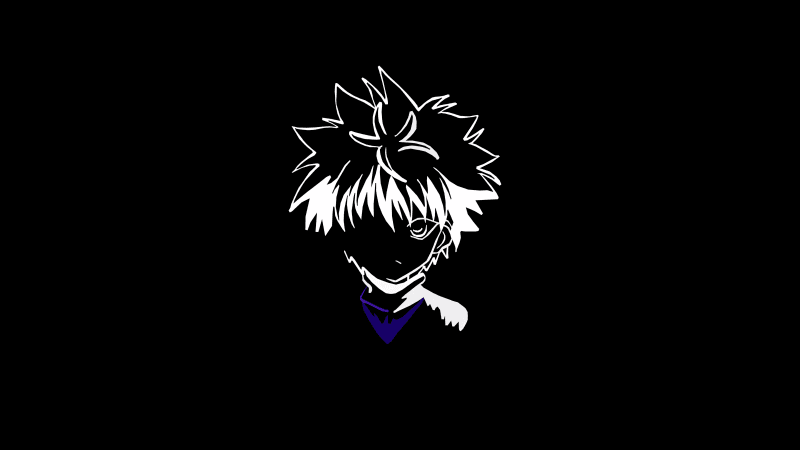 Killua Zoldyck Minimalist Wallpaper