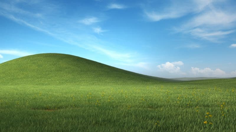 Nostalgic Windows XP Landscape Wallpaper