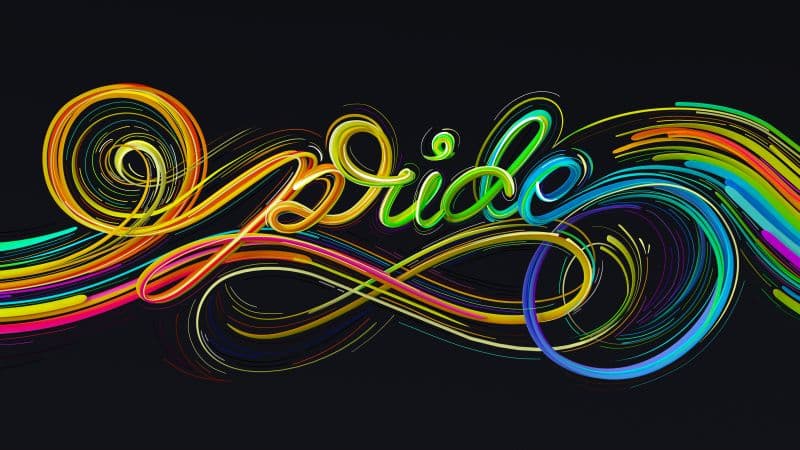 Microsoft Pride Typography Wallpaper