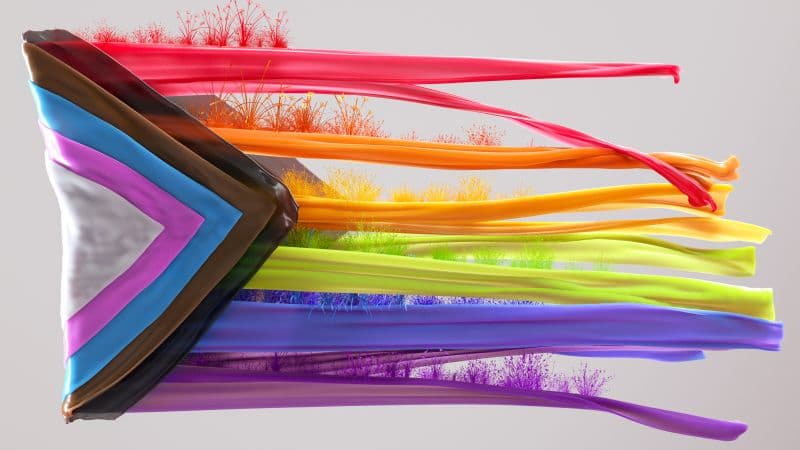 LGBTQ Colorful flag Wallpaper