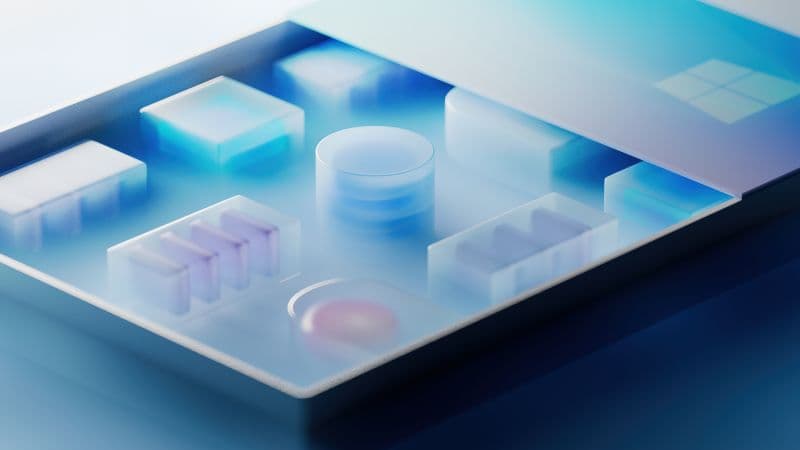 Windows 365 3D Shapes Wallpaper