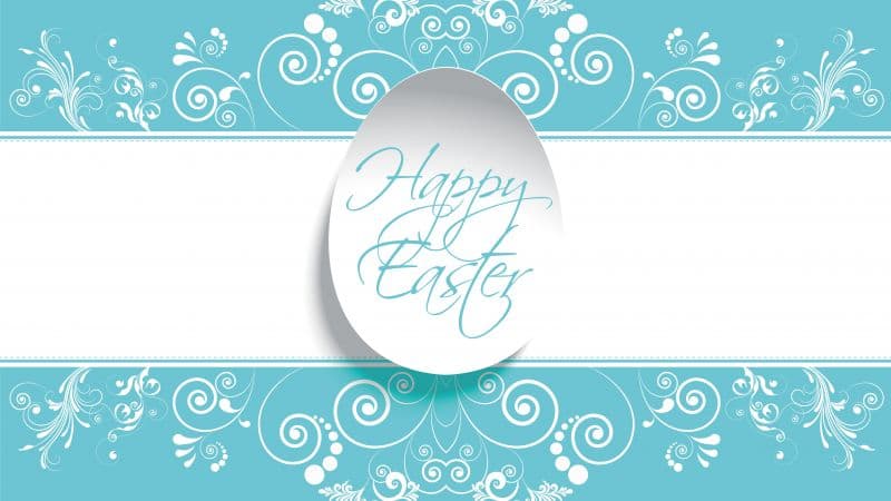 Happy Easter Floral Wallpaper