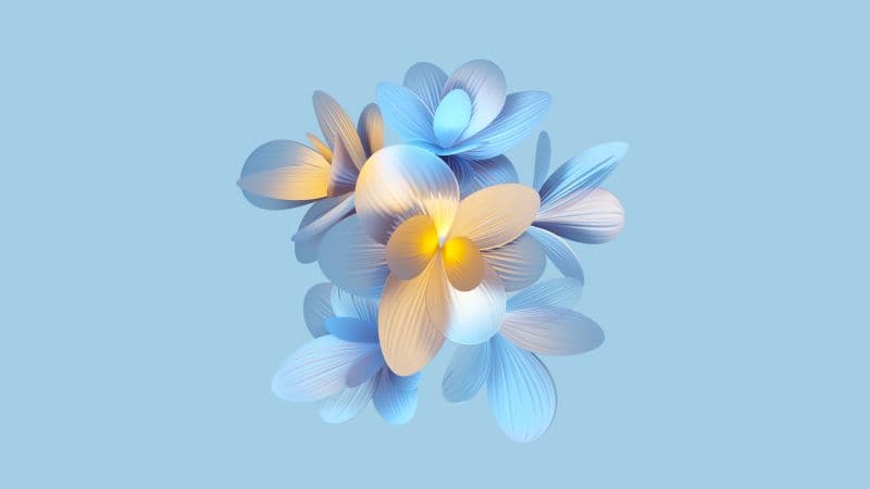 Abstract flower 5K Wallpaper