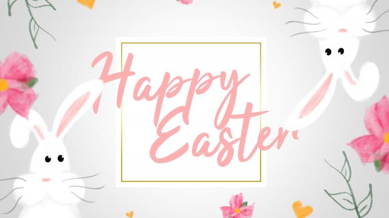 Happy Easter Easter bunny Wallpaper