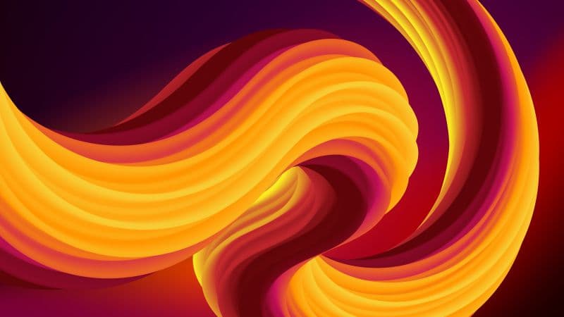 Orange abstract 5K Wallpaper