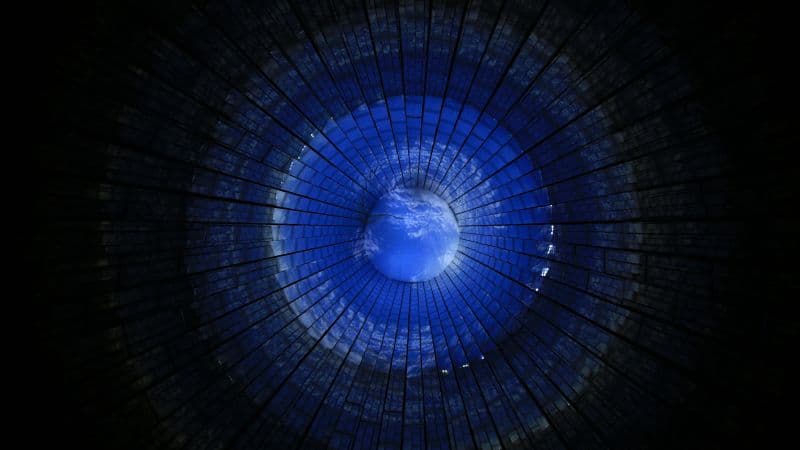 Blue abstract Dark background Wallpaper