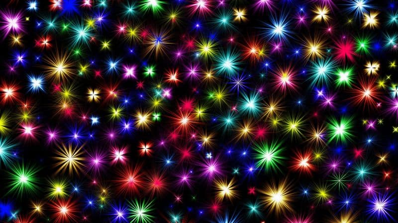Fireworks Colorful abstract Wallpaper