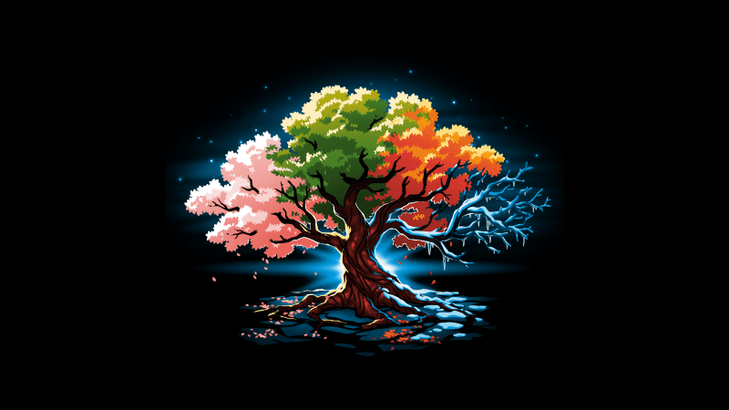 Tree Seasons Wallpaper