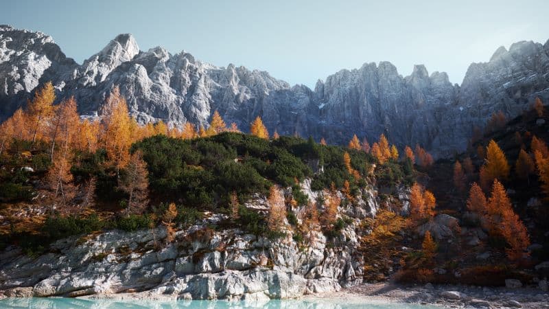 Sorapiss Mountains Wallpaper