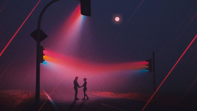 Couple Silhouette Wallpaper