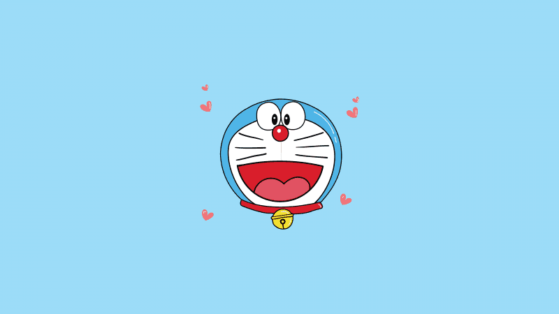 Doraemon Cute Minimalist Wallpaper