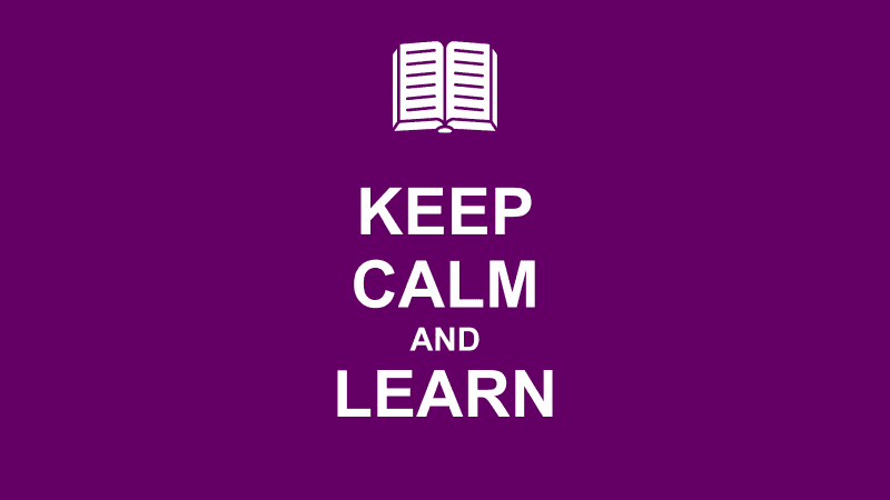 Keep Calm Learn Wallpaper