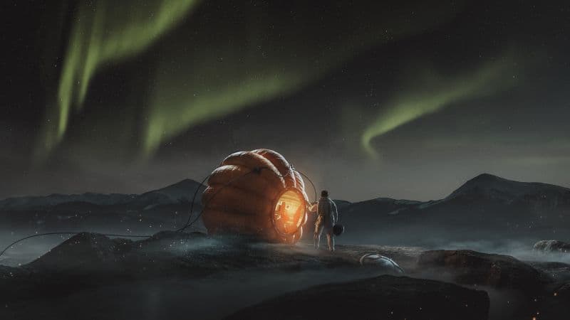 Astronaut Surrealism Wallpaper