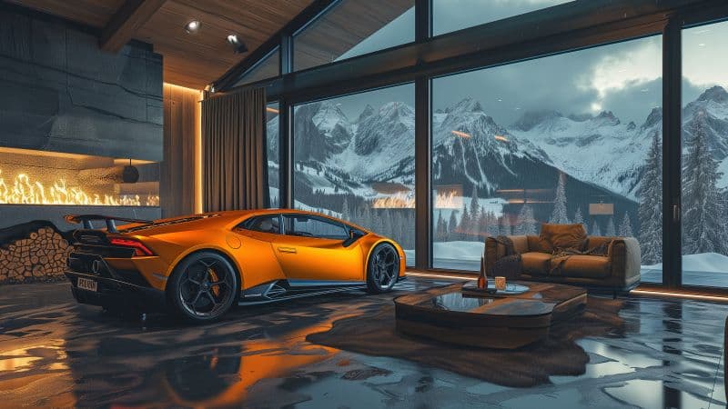 Lamborghini Huracan Aesthetic interior Wallpaper