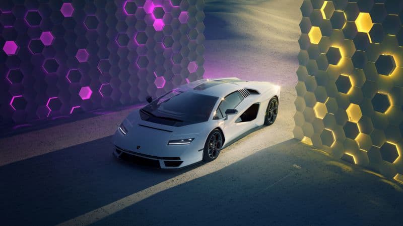 Lamborghini Countach Futuristic Wallpaper