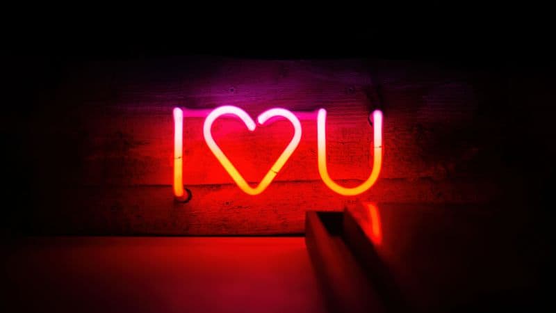 I Love You Neon sign Wallpaper