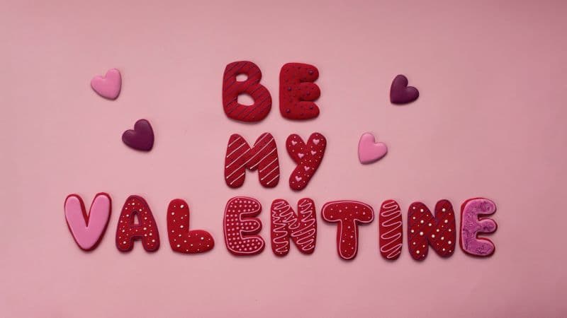 Be My Valentine Pastel pink Wallpaper